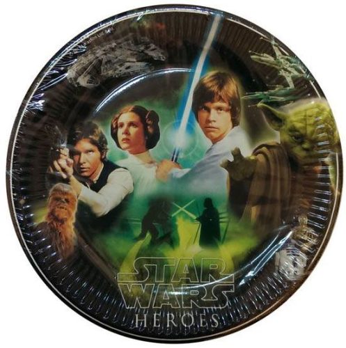 Star Wars Heroes papírtányér 8 db-os 23 cm