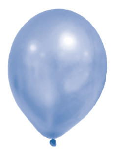 Metallic Blue Pastel léggömb, lufi 8 db-os
