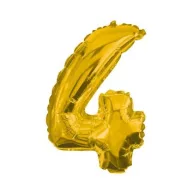 Arany Gold óriás 4-es szám fólia lufi 85 cm