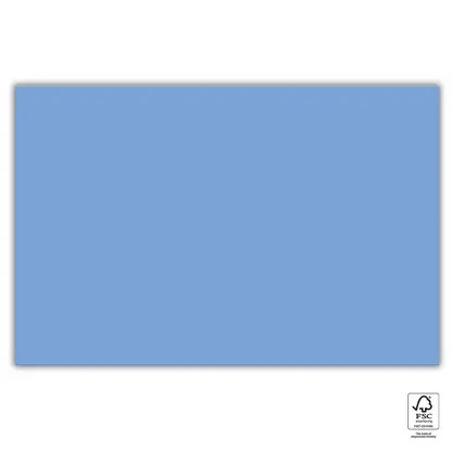 Kék Unicolour Blue papír asztalterítő 120x180 cm FSC