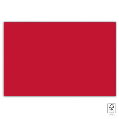 Piros Unicolour Red papír asztalterítő 120x180 cm FSC