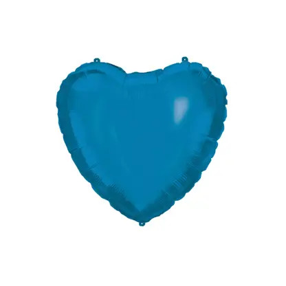 Blue Heart, Kék szív fólia lufi 46 cm