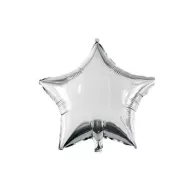 Ezüst csillag Silver fólia lufi 46 cm