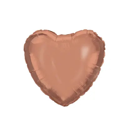Rose gold Heart, szív fólia lufi 46 cm