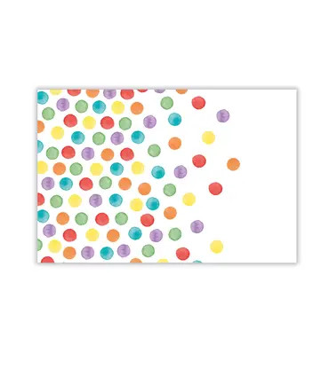 Színes Dots műanyag asztalterítő 120x180 cm