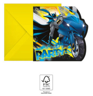 Batman Rogue Rage party meghívó 6 db-os FSC