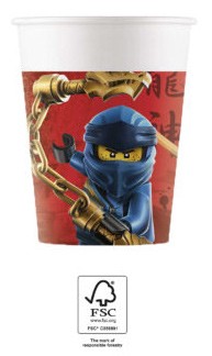 Lego Ninjago papír pohár 8 db-os 200 ml FSC