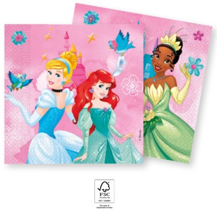 Disney Hercegnők Live Your Story szalvéta 20 db-os 33x33 cm FSC