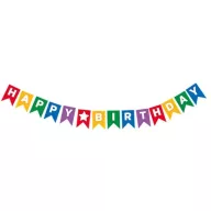 Happy Birthday Multicolor papír felirat 2,3 m