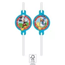 Disney Mickey Rock the House papír szívószál, 4 db-os szett FSC