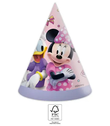 Disney Minnie Junior parti kalap, csákó 6 db-os FSC