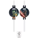 Star Wars Galaxy papír szívószál, 4 db-os szett FSC