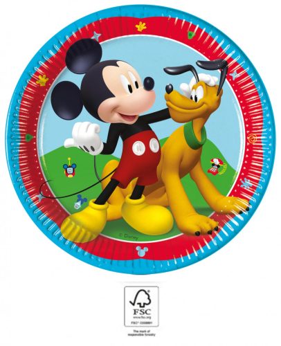 Disney Mickey Rock the House papírtányér 8 db-os 20 cm FSC