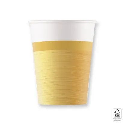 Arany Next Generation Gold papír pohár 8 db-os 200 ml FSC