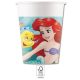 Disney Hercegnők, Ariel Curious papír pohár 8 db-os 200 ml FSC