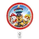 Mancs Őrjárat Rescue Heroes papírtányér 8 db-os 20 cm FSC