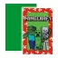 Minecraft Green party meghívó 6 db-os FSC