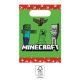 Minecraft Green papír ajándéktasak 4 db-os