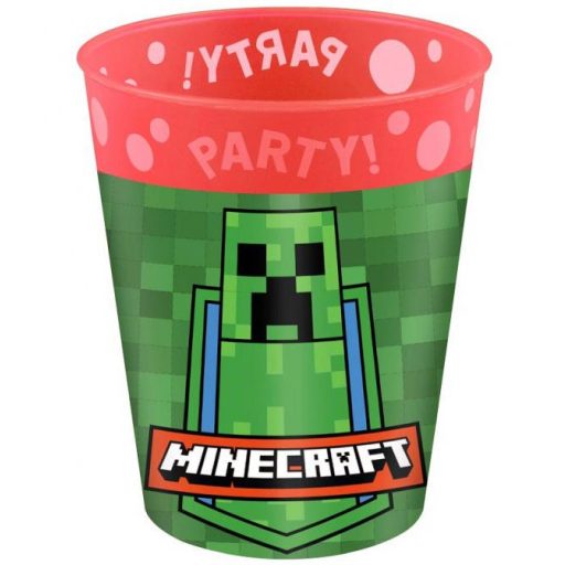 Minecraft Party micro prémium műanyag pohár 250 ml