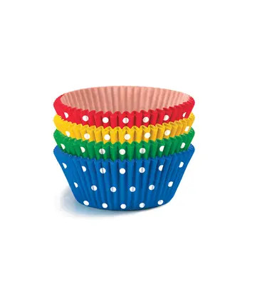 Színes Dots mini muffin papír 40 db-os