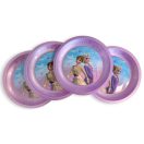 Disney Jégvarázs Wind micro prémium műanyag lapostányér 4 db-os szett 21 cm