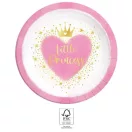 Hercegnők Little Princess papírtányér 8 db-os 23 cm FSC