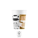 Állatos Zoo papír pohár 8 db-os 200 ml FSC