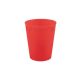 Piros Bright red micro prémium műanyag pohár 250 ml