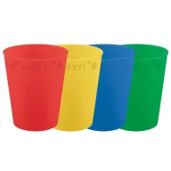   Színes Mixed micro prémium műanyag pohár szett 4 db-os 250 ml