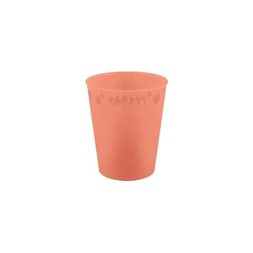 Lazacszín Pastel Salmon micro prémium műanyag pohár 250 ml
