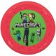 Minecraft Party micro prémium műanyag lapostányér 4 db-os szett 21 cm