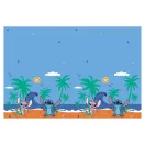 Disney Lilo és Stitch, A csillagkutya Angel műanyag asztalterítő 120x180 cm