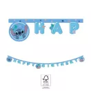 Disney Lilo és Stitch, A csillagkutya Angel Happy Birthday felirat FSC 2 m