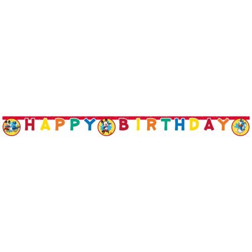 Disney Mickey Jump Into Fun Happy Birthday felirat FSC 2 m