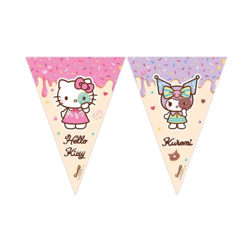 Hello Kitty Kuromi zászlófüzér FSC 2,3 m