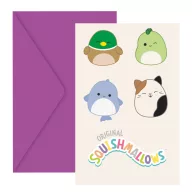 Squishmallows Jazwares party meghívó 6 db-os FSC