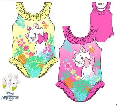 Disney Marie Pineapple baba fürdőruha, úszó 12-36 hó