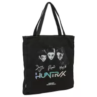   K-pop Démonvadászok Black cipzáras vászon válltáska, bevásárlótáska 38 cm