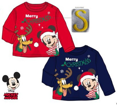 Disney Mickey Karácsonyi baba póló, felső 6-24 hó