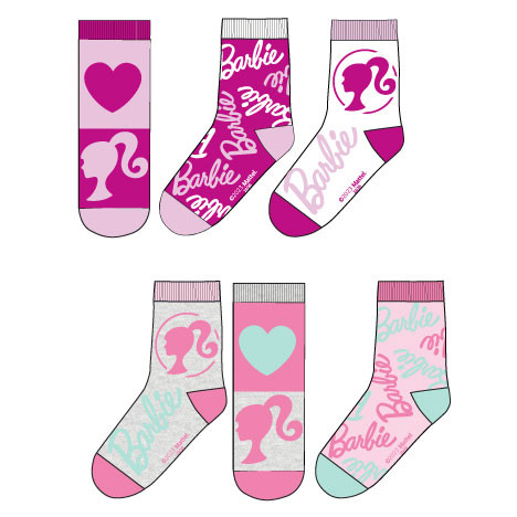 Barbie Pink gyerek zokni 23-34