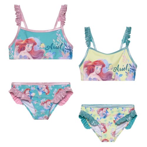 Disney Hercegnők Ariel gyerek fürdőruha, bikini 3-6 év