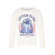   Disney Lilo és Stitch, A csillagkutya Weird White gyerek hosszú póló, felső 3 - 8 év / 98 - 128 cm