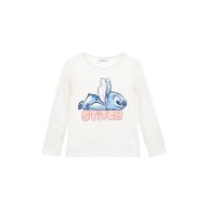   Disney Lilo és Stitch, A csillagkutya Chill White gyerek hosszú póló, felső 3 - 8 év / 98 - 128 cm