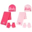 Barbie Pink gyerek sapka + sál + kesztyű szett 52-54 cm