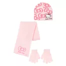 Hello Kitty Bow gyerek sapka + sál + kesztyű szett 52-54 cm