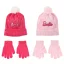 Barbie Pink flitteres gyerek sapka + kesztyű szett 52-54 cm