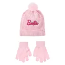 Barbie Pink flitteres gyerek sapka + kesztyű szett 52-54 cm
