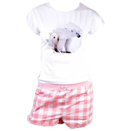 Ushuaia Jegesmedve Pink női rövid pizsama S-XXL