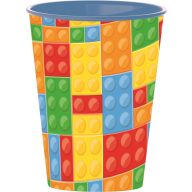 Lego mintázatú Bricks műanyag pohár 260 ml