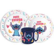   Disney Lilo és Stitch Palms étkészlet, micro műanyag szett bögrével 265 ml